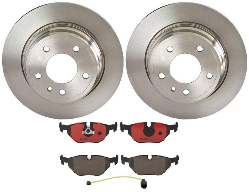 BMW Brembo Brake Kit - Pads and Rotors Rear (300mm) (Ceramic) 34351179820 - Brembo 3806620KIT